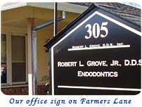 Our sign on Farmers Lane